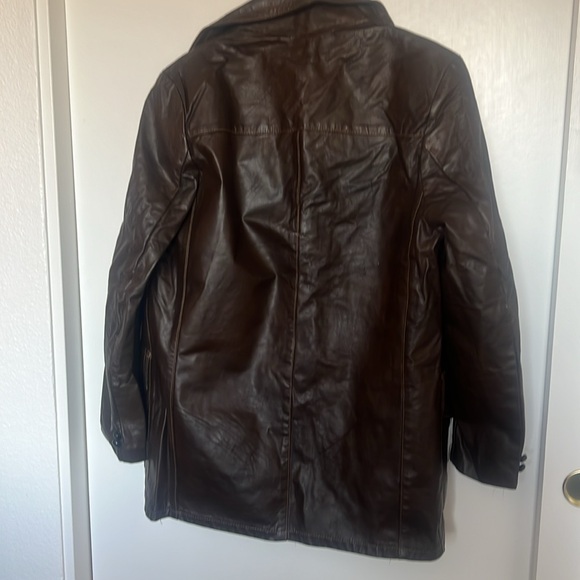 Vintage Kurland Men's Brown  jacket Leather removible Insulated EUC size Large - Picture 10 of 11